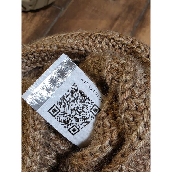 UGG Women’s 7 Classic Cardy Knit Convertible Brown & Gold Metallic Boots #1876 - Picture 5 of 7